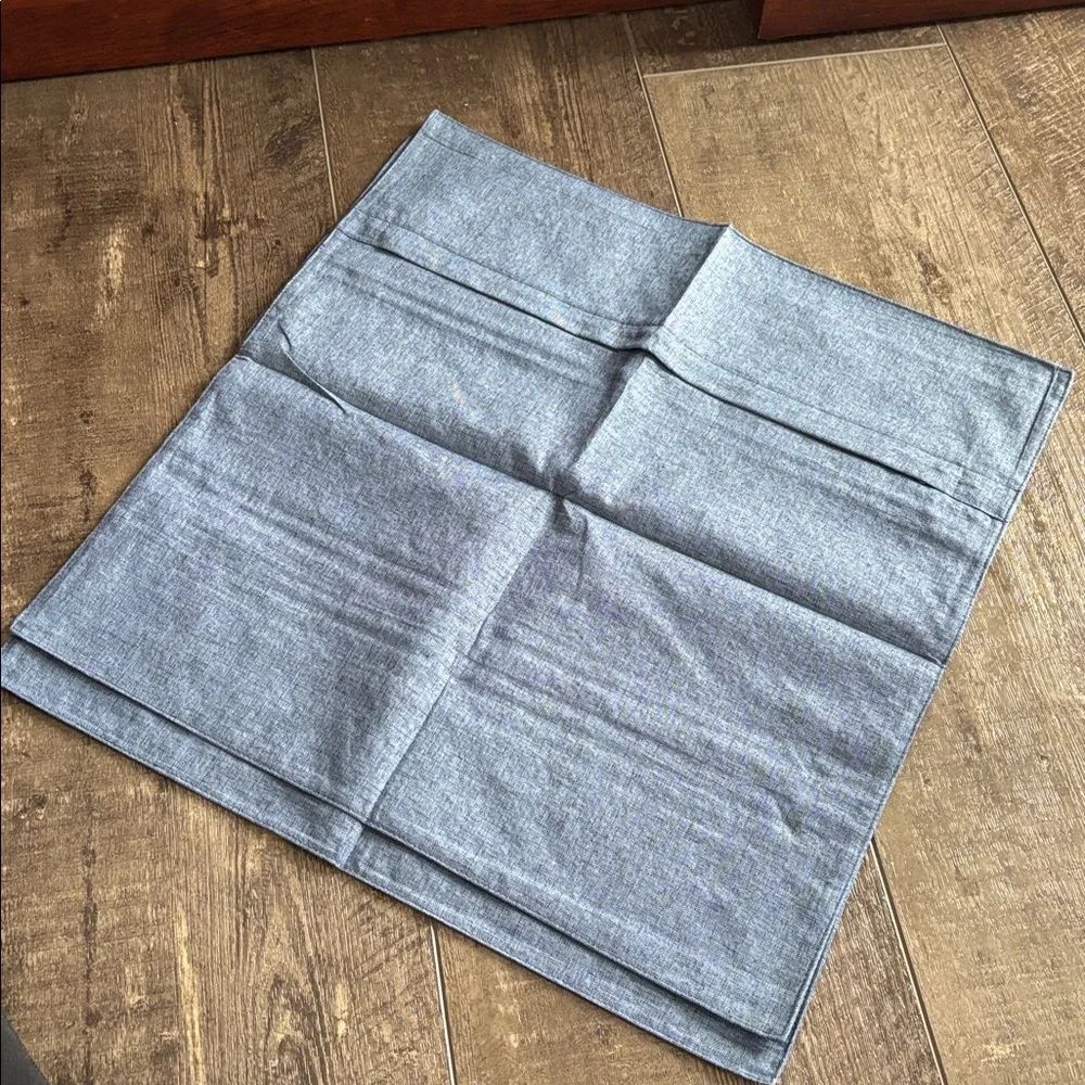 Set of 2 Outdoor Waterproof Throw Pillow Covers Decorative 18x18 inch DarkBlue